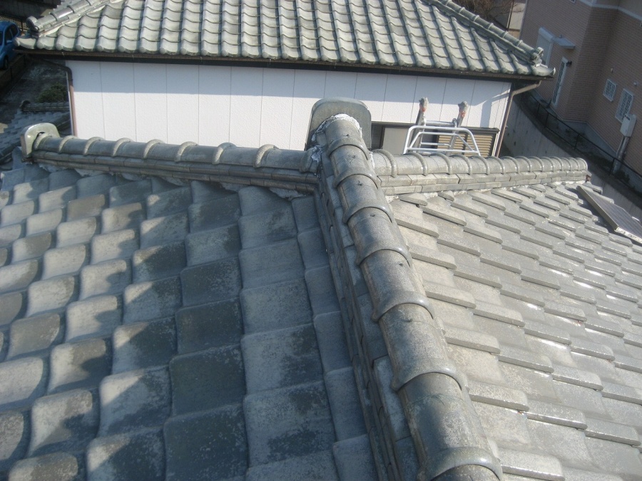 瓦屋根　現場調査　写真