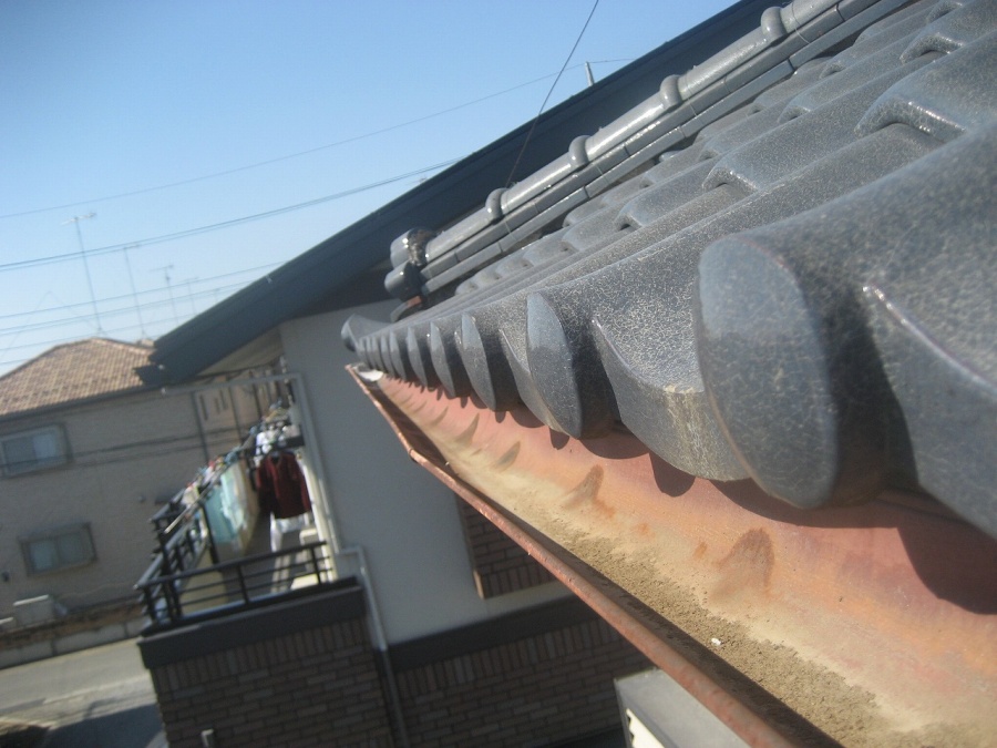 深谷市 雨樋 歪み