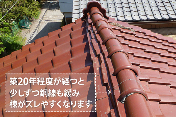 瓦修理　棟瓦の漆喰補修で安心を手に入れましょう♪