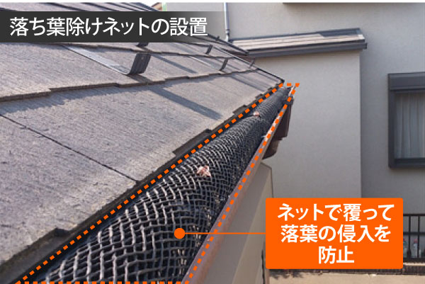 雨樋掃除　掃除のポイントと落ち葉除けネットのお勧めをご紹介♪