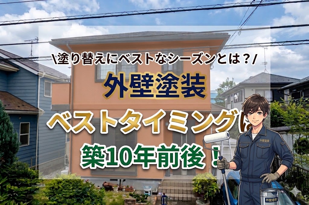 外壁塗装のタイミング